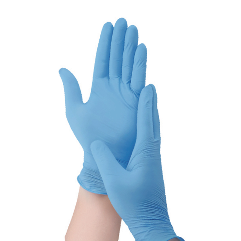 Disposable Protective Gloves Blue Nitrile Gloves
