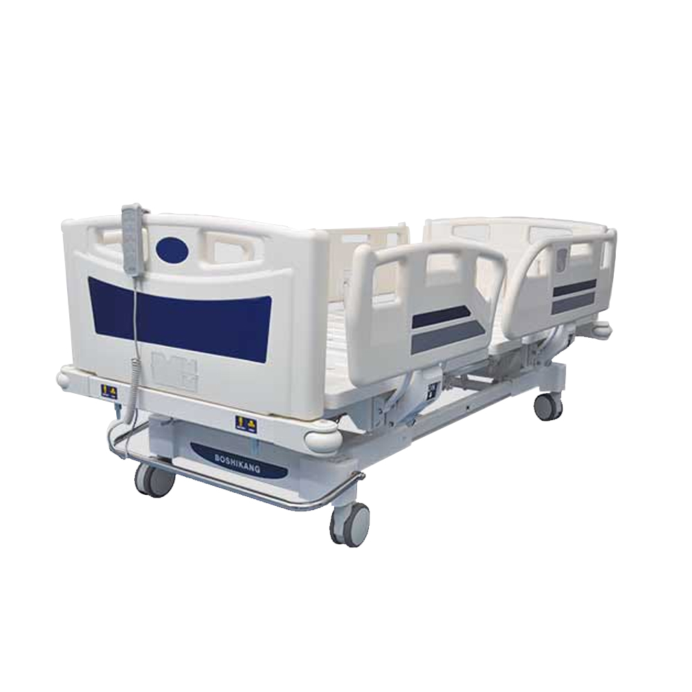 Multi-function electric folding adjustable ICU hospital care bed 