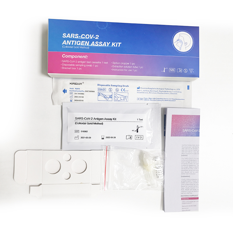 Separate Package Self Test Antigen Test Kit 19 France White List Nasal